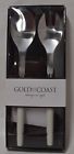 0005cr Gold Coast Stainless Steel Plastic Salad Serving Fork Spoon Set