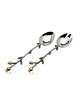 72307 0028199723067 Godinger Golden Blossom Salad Server Set Nib Rtl
