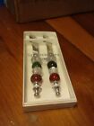 025466215515 Cheese Knives Spreaders Tag Beaded Butter Boxed Set