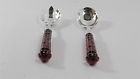 028199256350 Godinger Dublin Piece Serving Set With Red Handles