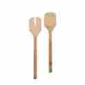 030978 Leonardo Salad Servers Wood New 4002541309785