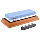 03amus-y361 Kzkr Grit Knife Sharpening Stone With Silicone Holder 695634890983