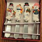 054493744699 Cardinal Inc 4 Gourmet Spreaders W Holiday Snowmen Stainless Blades 4.5 Length