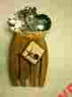 06112 Mud Pie Pie-seahorse-seashells-starfish Bamboo Salad Hands-conversation Piece-new 718540071038