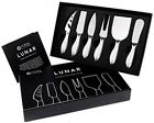 0762988383772 Icosa Living Lunar Premium Cheese Knife Set Complete