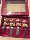 088235262950 Unbranded Teddy Bear Spreaders Stainless Steel Cheese Knives