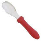 098872200253 Messermeister Culinary Scraping Spoon-red