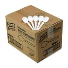Psm21 1 000 Mediumweight Soup White Spoons Plastic Dixie Carton Tableware