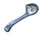 10-u424 Vena Blue Rose Polish Pottery Charleston Gravy Ladle 724235718256