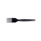 Fm507 100 Dixie Mediumweight Forks Box Tableware Black Heavy Plastic