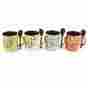 85081275387 104357.08 Gibson Mr Coffee Retro Cafe 4 Pc 14 Oz Mug W Spoon Set