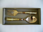 11-19-023 Go Shiraleah Galant Salad Servers Copper Gold