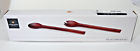 1106-b Michael Graves Design Acacia Wood Salad Server Set Fork Spoon