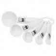1109827 Secret White Spoon 5-pc Set Bakers Measuring
