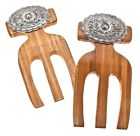 112981 - Concha Hands Solid Accent Bamboo Set Pewter Id Salad 2