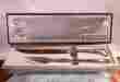 11477200992 00003 International Silver Co Knife Fork Carving Set Stainless Steel Nib L K