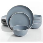 118320.12 Gibson Home Rockaway Piece Dinnerware Set Service For 085081415011