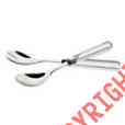 131390 Susie Oleg Set Serving Salad Nib Lexington Cassini Crystal