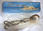 1466 Treasures Godinger Sea Treasure Silver Plated Salad Tongs Ocean Themed Horse Star Fish 028199014660