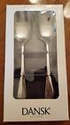 15425gb Dansk Nib Silhouette Stainless Salad Server Set Spoons