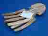1600873 Salad Hands Sur La Table Lot Of 6 Pair Acacia Wood Forks Tongs