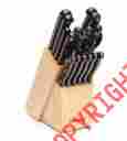 5100652 17-piece Farberware New Knife Cutlery Set With Block Never Need Sharpening 045908048846
