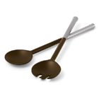 18-0105 Atticus Revere Salad Servers Bamboo Aluminum New In 872983000700