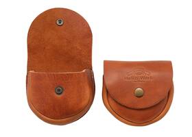 1844 Helko Werk Germany 689211366206 Leather Pouch For Sharpening Stone - Genuine Full Grain To Carr