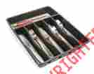 1922433 Rubbermaid Cutlery Tray Large No-slip Base Durable Plastic Dishwasher Safe Black 708981537811