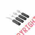 A703209 1each Sure Grip Bendable Utensils Set Of 4 Teaspoon Tablespoon Fork Rockerknife