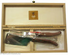 2.13.024.51 Berlingot Cheese Service Exotic Wood Handle Claude Dozorme Laguiole French Fork Cleaver Gift Box Set New