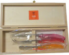 2.13.105.11 Berlingot Breakfast Mixed Pink-orange Claude Dozorme Laguiole Fine French Gift Box Cheese Bread Knife Jam Set New