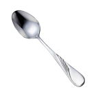 00076771021124 2112 Walco Stainless Steel Heavy Weight Asymmetrical Bouillon Spoon