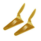 7054753 21615 Kuhn Rikon Slice Serve Spatula Knives Triangle Set 705475216153