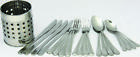 0854554 21710 Chef Craft Flatware Set With Holder Pieces 085455217104
