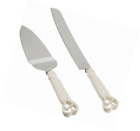 2401 Fashioncraft Wedding Cake Knife Server Set Elegant Interlocking 074994448537