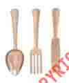 8373037 27776 Woodlands Imports Sassy Fascinating Aluminum Utensil Bronze Fork Spoon Knife Home Decor Accent 837303277767