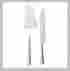 2856370 Chatham Pier 1 One Stainless Steel Brass Cake Dessert Serving Set Knife New