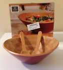 370-319 3-piece Bamboo Salad Serving Gibson Home Wood Bowl Set 85081 28066