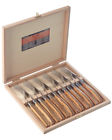 30108055210000 Jean Dubost Laguiole Olive Wood Handle Flatware Set 3219330987760