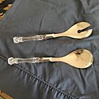 3090613 Paragon Salad Servers Nib Clear Lucite Handles Stainless 8989870542044