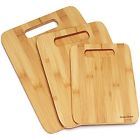 3357 Premium Kitchen Bamboo Cutting Boards Set Of 3 Flatware Cheese Server New 634041866648