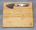 39405 Zwilling Beautiful New Henckels Cheese Knife Bamboo Cutting Board Set
