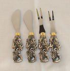 4-422 Arthur Court Set Of Grape Handle Spreaders Forks 2 Each In Original Box