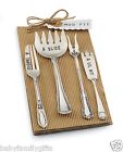 404b001 Mud Circa Style Cocktail Pie Set Fork Sentiments Stamped