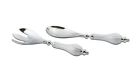 4750015 Julia Knight Peony Salad Serving Set Snow White 879787008253