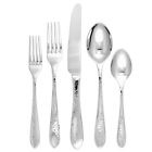 48042-0 Ginkgo International Starlight Stainless Steel Flatware Place Setting 079914480420