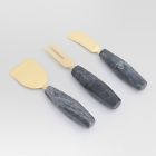 490651568156 Threshold Cheese Knife Set Marble Stainless Steel Pieces