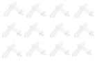 49146c Uni Set Of Clear Plastic Mini Serving Tongs 634397540131