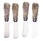 5052 Supreme Housewares Cheese Spreader Set Of 4 Antique Grapes 795110580527 5052 Supreme Housewares Cheese Spreader Set Of 4 Antique Grapes 795110580527